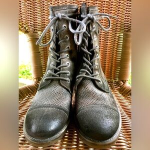 Roan by Bed Stu Affair Brown Lace up/Zip up Combat Boots Womens Size 8.5